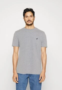 Pier One 3 Pack - Basic T-Shirt - Mottled Light Grey/Pink/Black -Pier One 8917624e3de14366add5a0235e683fcd