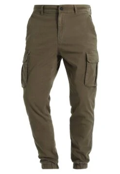 Pier One Cuffed Skinny Trouser- Cargo Trousers - Khaki -Pier One 8b5d9a7661e7447cbc122a53d9869344