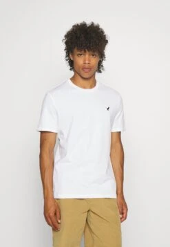 Pier One 3 Pack Unisex - Basic T-Shirt - White/Offwhite /Green -Pier One 8f10bd992eba4415850a380be2e3febd