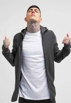 Pier One Cardigan - Mottled Dark Grey