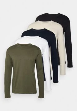 Pier One 5 Pack - Long Sleeved Top - Blue/White/Beige/Olive 16 Pier One 5 Pack - Long Sleeved Top - Blue/White/Beige/Olive -Pier One 946c941ae0e947a999397bec98f5181f