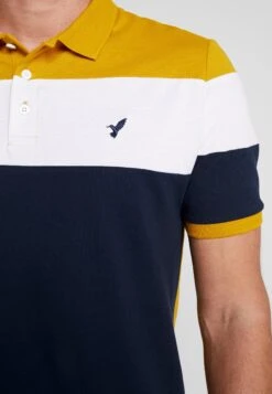 Pier One Polo Shirt - Dark Blue/Mustard -Pier One 953fd97b317348de958b702d326c8b14