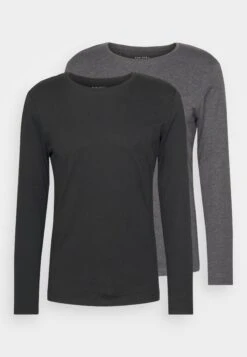 Pier One 2 Pack - Long Sleeved Top - Black/Mottled Dark Grey 14 Pier One 2 Pack - Long Sleeved Top - Black/Mottled Dark Grey -Pier One 9772b16a1f79408499510e80b90c51d3