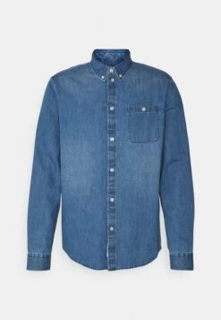 Pier One Denim Shirt - Shirt - Blue Denim