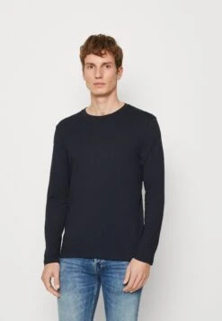 Pier One Long Sleeved Top - Red/Dark Blue/Mottled Light Grey -Pier One 9f7790de18134e56bde973f4615ce3db