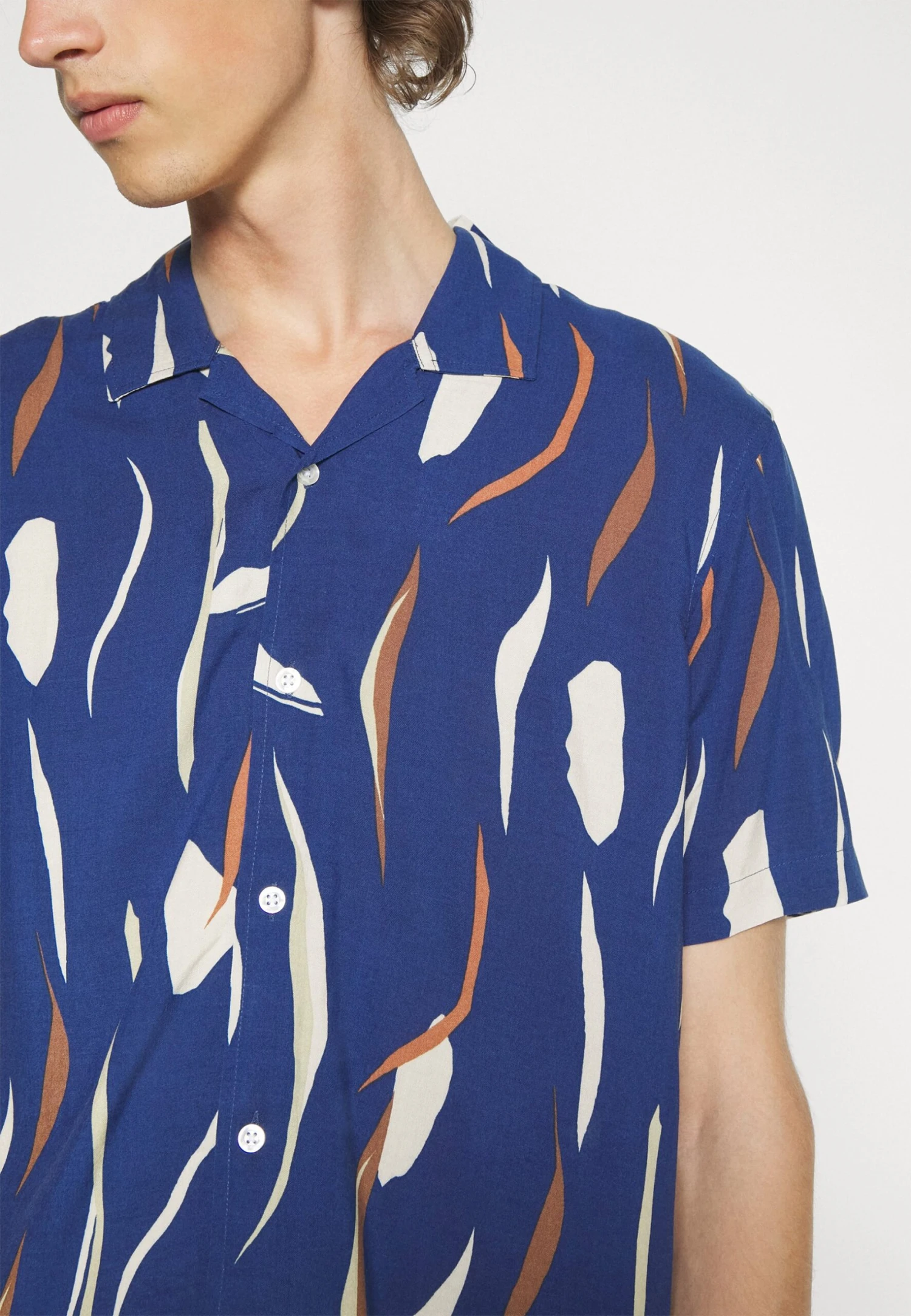 Pier One Contemporary Art Regular Resort- Shirt - Blue 7 Pier One Contemporary Art Regular Resort- Shirt - Blue - Image 5