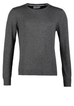 Pier One Basic Crewneck - Jumper - Dark Grey Melange -Pier One a544139b03e5432e9796573c491ff748