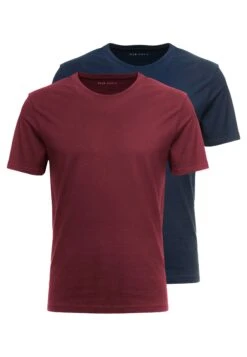 Pier One 2 Pack - Basic T-Shirt - Bordeaux -Pier One a990708a965045f09ae4d28cffe4d0b2