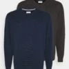 Pier One 2 Pack - Jumper - Dark Blue/Mottled Dark Grey -Pier One aa81430457c1486894ee5ccc4e0fa19c
