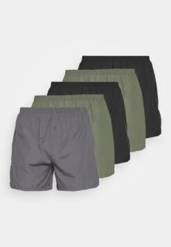 Pier One 5 Pack - Boxer Shorts - Black/Khaki/Dark Grey -Pier One aabf1b6cd2d84a338064454393e5f372