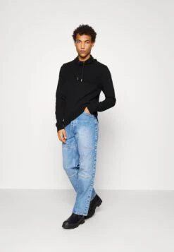 Pier One Structure Block High Collar - Cardigan - Black -Pier One acc47ebf50664a819cb2052e9632b64a