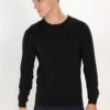 Pier One Basic Crewneck - Jumper - Black -Pier One af19890ce8a74478ac96cd01413cb907