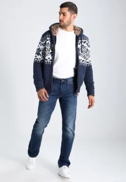 Pier One Cardigan - Blue Melange -Pier One af584458c6fb44b683f22004a587e8b7