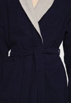Pier One Shawl Towel Bathrobe - Dressing Gown -Dark Blue -Pier One b2d1f380240f4cd8892f17a5c0efe1d5