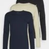 Pier One 3 Pack Unisex- Long Sleeved Top - Black/Dark Blue/Stone 1 Pier One 3 Pack Unisex- Long Sleeved Top - Black/Dark Blue/Stone -Pier One b382dee9f517437c92ed8060d4b9dcb9
