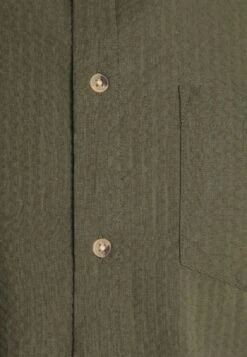 Pier One Seersucker Kent- Shirt - 604 - Olive -Pier One b43028cf2a8c4606a7086c0feac5c927