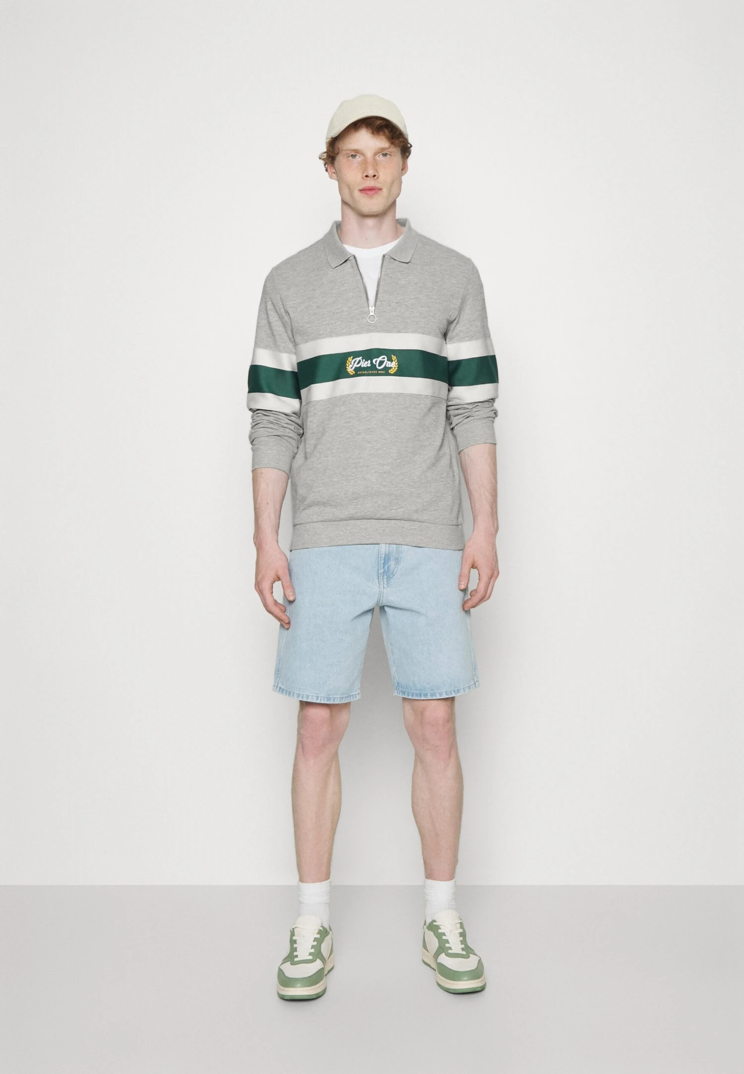 Pier One Sweatshirt -Light Grey 4 Pier One Sweatshirt -Light Grey - Image 2