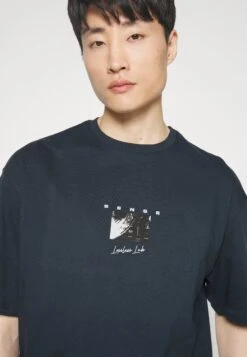 Pier One Sense Tee- Print T-Shirt - Dark Blue -Pier One b603fa303cad41eca4bdbcf3153eb53e