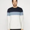 Pier One Sweatshirt - Blue/Off-White/Grey 1 Pier One Sweatshirt - Blue/Off-White/Grey -Pier One b65c4c29a1f24fc3a7229615c3239efb