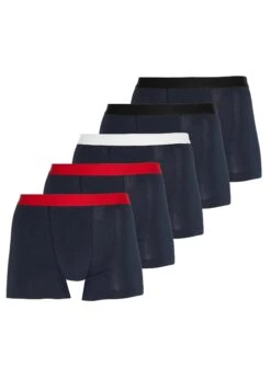 Pier One 5 Pack - Pants - Dark Blue/Red -Pier One ba6f2f15b66a486c8ed852722b2b6472