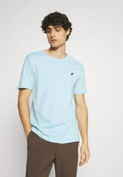 Pier One 5 Pack - Basic T-Shirt - Light Grey - 101_White - 001_Green - 602 -Pier One c5d09be1320042ecb8b6f671d155ac8e