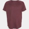 Pier One Plus Size - Basic T-Shirt - Bordeaux -Pier One c723fe740fde4c70a29c58baf8cfec4a