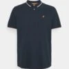 Pier One Polo Shirt - Dark Blue/Orange -Pier One caa43b3c2a5f4a9e8ffb43b2ae2f614e