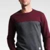 Pier One Sweatshirt - Mottled Bordeaux -Pier One d36ca4dab35e41758d1f360f10f49e77