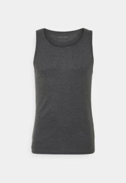 Pier One 3 Pack - Undershirt - Black/Khaki/Mottled Dark Grey -Pier One db55481c66374b04bfd0813da516887f