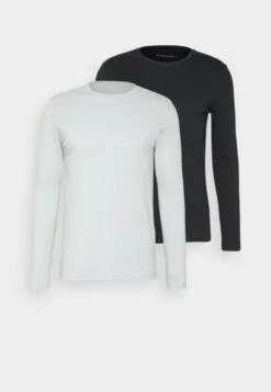 Pier One 2 Pack - Long Sleeved Top - Light Blue/Dark Blue -Pier One dc80738cde5f4337a9bcdc73cf9d8dc9