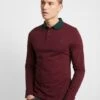 Pier One Muscle Fit - Polo Shirt - Bordeaux -Pier One e02219a0f1054fb4b28f46862d5a9243