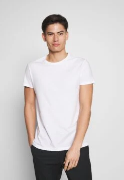 Pier One 5 Pack - Basic T-Shirt - Olive/ White/ Navy /Yellow /Black -Pier One e3db0f7d6fc04a85abb6e2d631010dd7