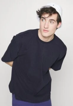 Pier One Basic T-Shirt - Dark Blue -Pier One e58d92e476be459db48af8d26f4d2482