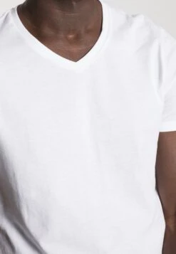 Pier One 3 Pack- Basic T-Shirt - White/Black/Light Grey -Pier One e59fd4a773ff4e2da1f149bee48df656