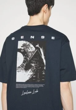 Pier One Sense Tee- Print T-Shirt - Dark Blue -Pier One e690df0b9a214c2fa436c69165ff17cd