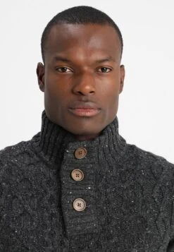 Pier One Jumper - Mottled Dark Grey -Pier One eb6dec66e1f147509263ea1a088f200f