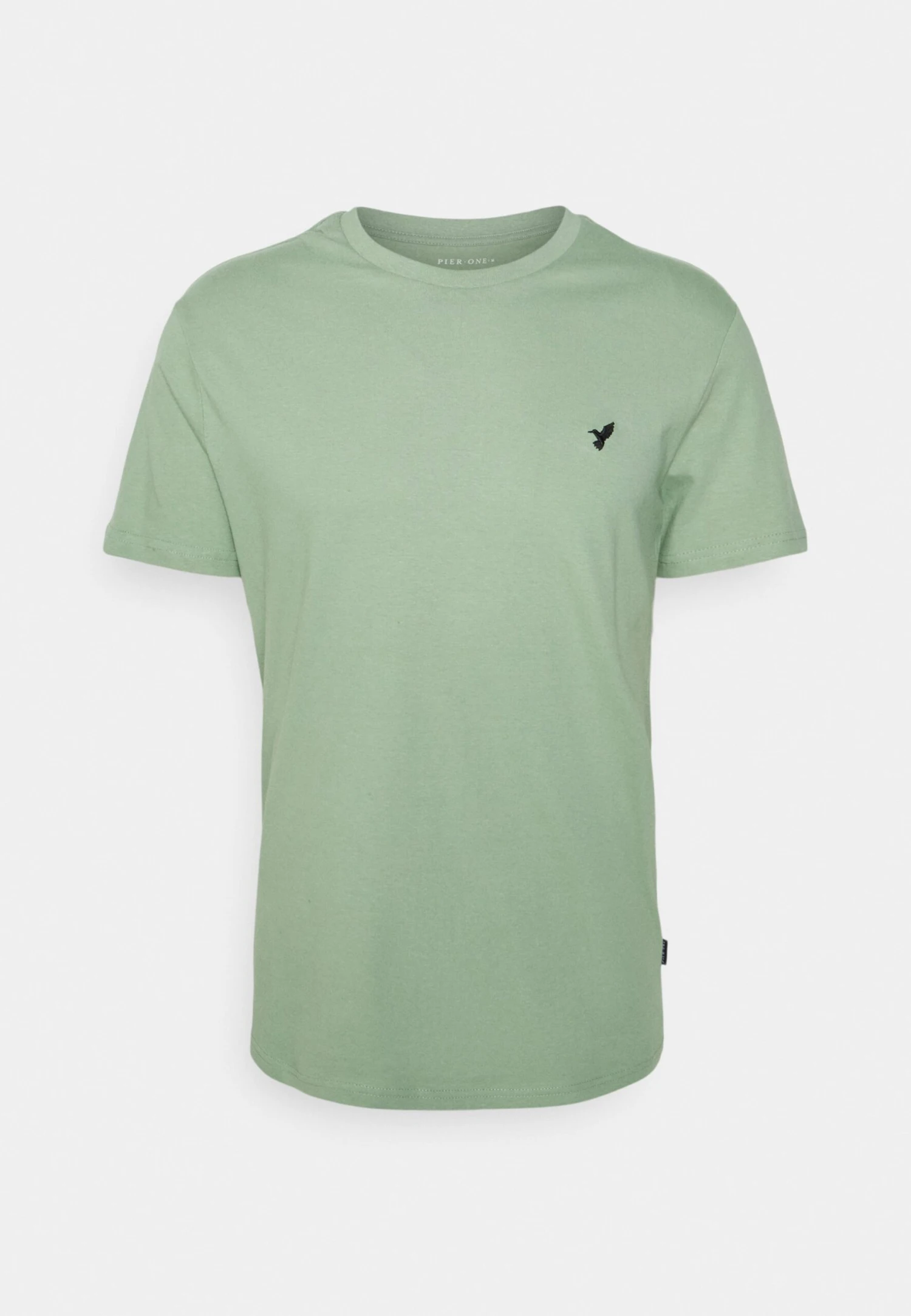 Pier One Birdie - Basic T-Shirt - White/Off-White/Green 6 Pier One Birdie - Basic T-Shirt - White/Off-White/Green - Image 4