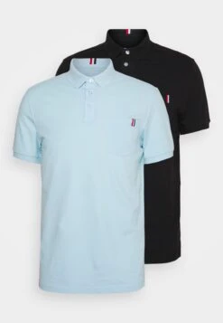 Pier One 2 Pack - Polo Shirt - Light Blue/Black -Pier One f764a289a7a348d2a5d1286b8919369d