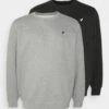 Pier One Plus Size 2 Pack - Sweatshirt - Black/Mottled Grey -Pier One f77ce5b70f724ed9bc6cfb5df2c735ab