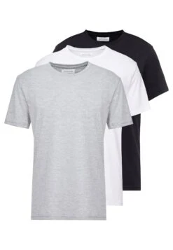 Pier One 3 Pack - Basic T-Shirt - White/Black/Light Grey 14 Pier One 3 Pack - Basic T-Shirt - White/Black/Light Grey -Pier One f785e71fb58e4e639608a247ef343f6c