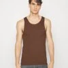 Pier One 3Pck Skin Tone Rib Vest- Undershirt - Brown -Pier One f831edf05e5a4b6e8d217ba9609b95d2