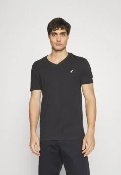 Pier One V Neck Bird Tonal 3 Pack - Basic T-Shirt - White/Dark Green/Black -Pier One fb2018becdee4b1c81f7d032674f18f4