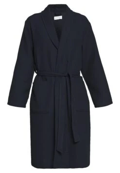 Pier One Dressing Gown - Dark Blue -Pier One fe3f11e4aad441c79386ab3a055723d5